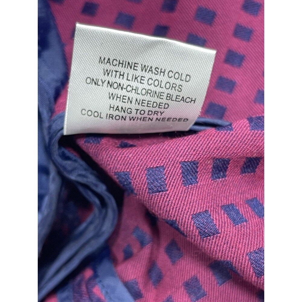 Modcloth Peplum Blazer Womens Navy Maroon Check Secretary Preppy Retro Medium - Picture 7 of 8